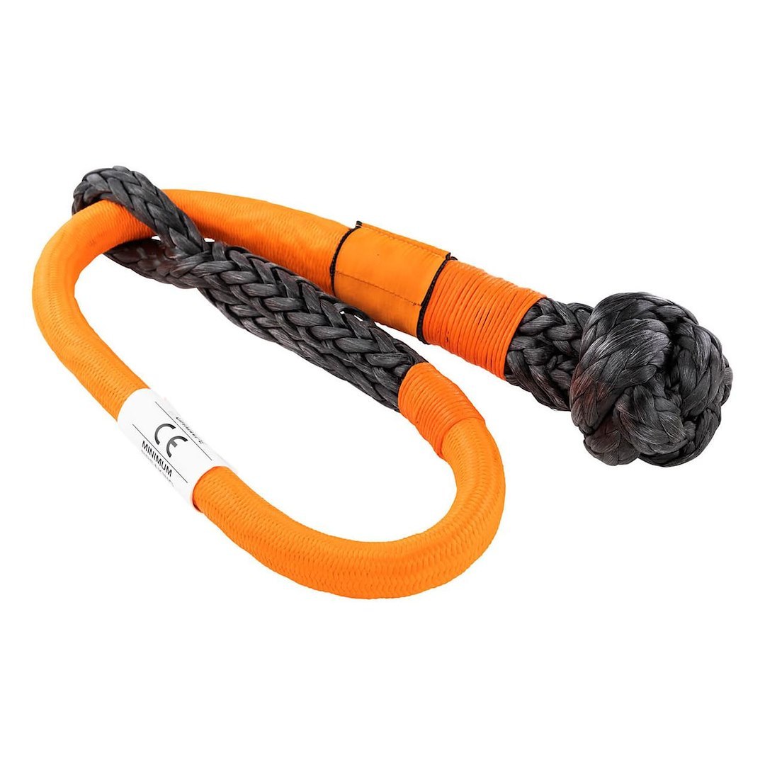 ARB 4×4 Accessories Shackle Rope, 1/2 Inch Diameter Polyethylene Rope, Orange/ Black, 14-1/2 Ton Breaking Strength, Single – ARB2018