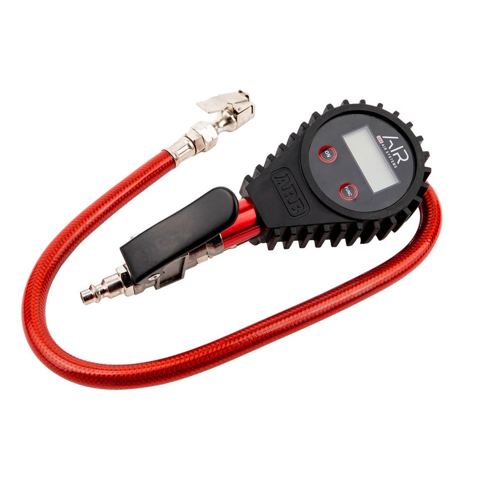 ARB 4×4 Accessories Air Compressor Tire Inflation Gun, With 23-1/2 Inch PVC Coated Braided Hose/ Digital IN-Line Gauge/ Air Chuck – ARB601