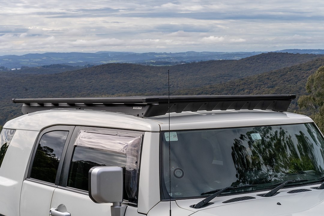 ARB 4×4 Accessories Roof Basket, Base Rack, Painted, Black, Aluminum, 84 Inch Length X 51 Inch Width X 3 Inch Height, With Wind Deflector – BASE271