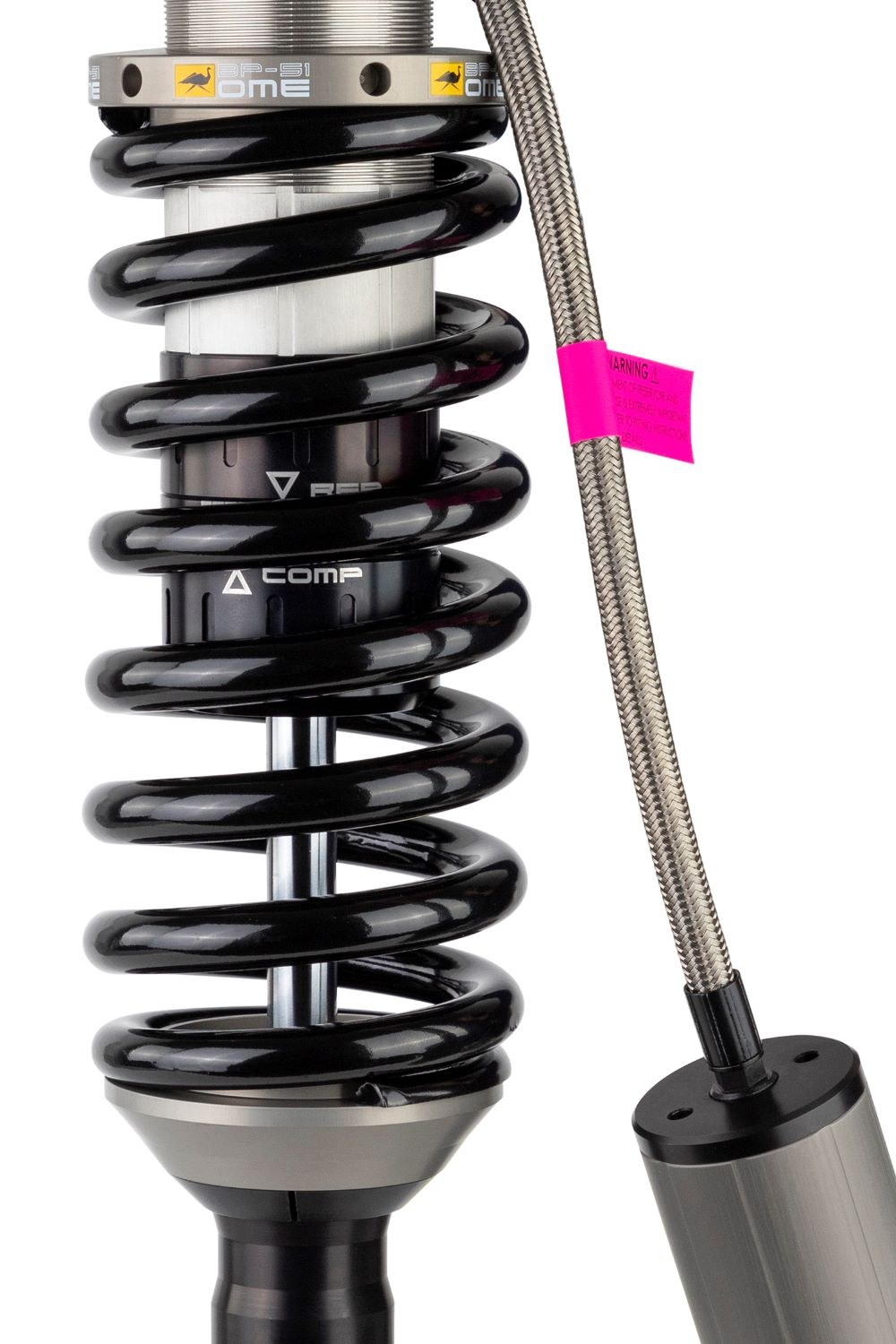 ARB 4×4 Accessories Coil Over Shock Absorber, BP-51, Independent Compression and Rebound Valve Adjustment, Ride Height Adjustable – BP5190004L