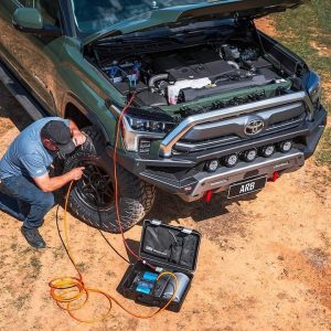 ARB 4×4 Accessories Air Compressor, Portable, 150 PSI Max Pressure, 9.18 Cfm @ 0 PSI and 6.20 Cfm @ 29 PSI, Battery Clamps – CKBLTP12