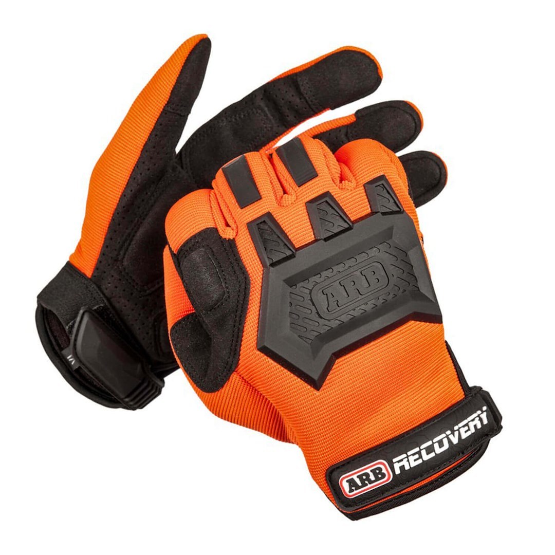 ARB 4×4 Accessories Gloves, Recovery Gloves, Microfiber/ Rubber, Orange/ Black, Set of 2 – GLOVEMX
