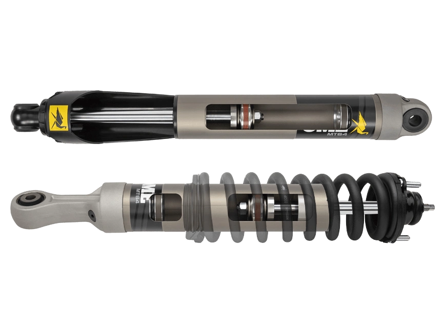 ARB 4×4 Accessories Shock Absorber, MT64, Hydraulic, Without External Reservoir, Non Adjustable Valving, With Rock Guard, Gray and Black – MT64601031