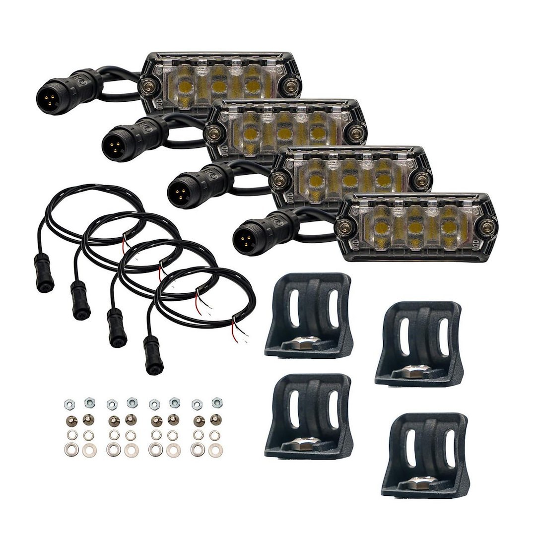 ARB 4×4 Accessories Underbody Light Kit, Nano, LED, White Light, With 4 Lights/ Mounting Brackets/ Installation Hardware – NAN114