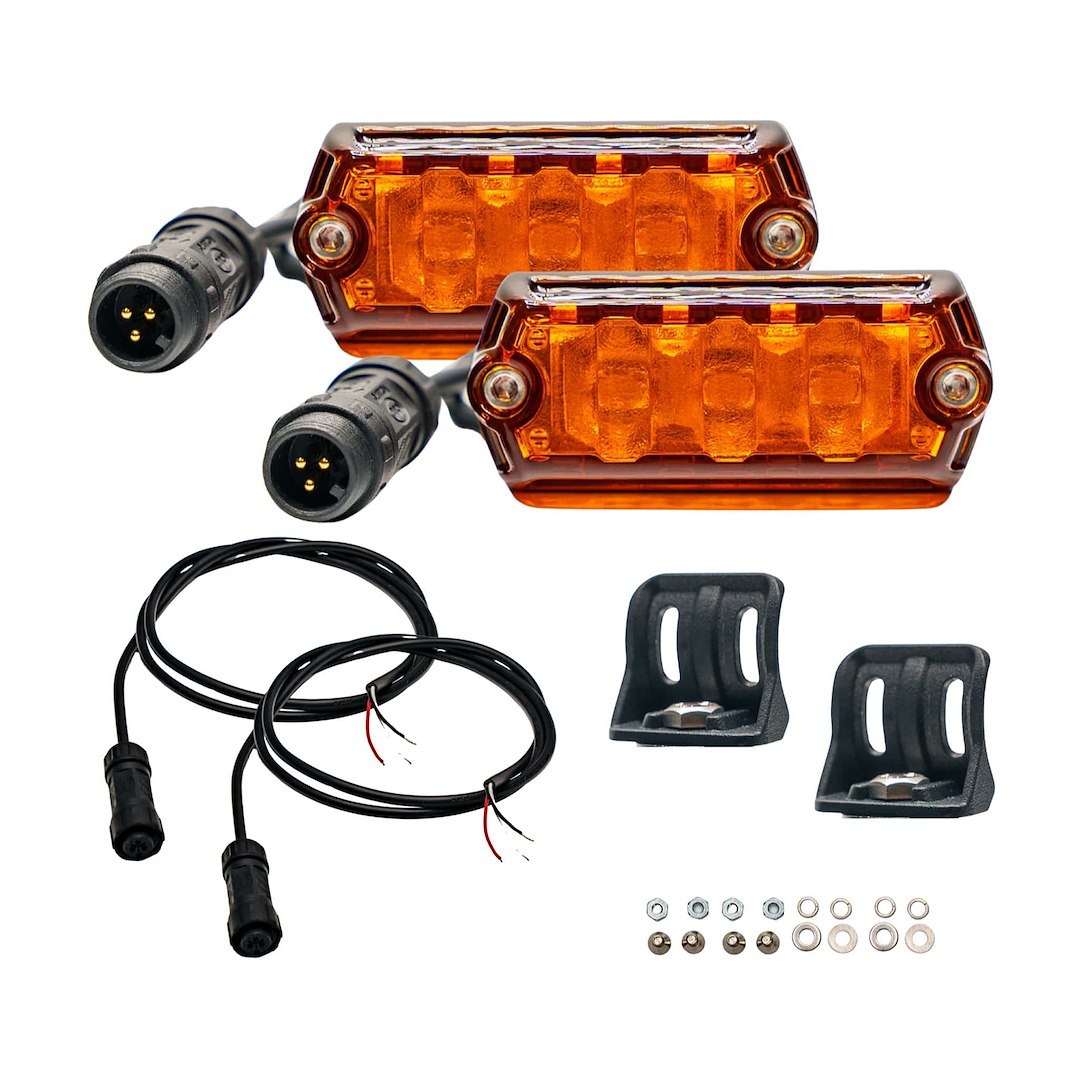 ARB 4×4 Accessories Underbody Light Kit, Nano, LED, Amber Lens, With 2 Lights/ Mounting Brackets/ Installation Hardware – NAN212