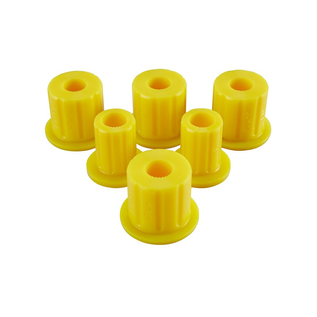 ARB 4×4 Accessories Leaf Spring Bushing, Yellow, Polyurethane, With Three Two Piece Bushing Sets, Without Sleeve – OMESB30