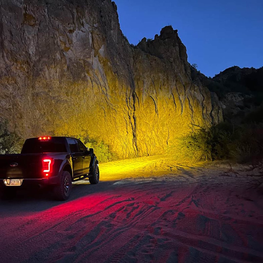 ARB 4×4 Accessories Driving/ Fog Light, Nacho, LED Bulb, 6 LED, 4 Inch Housing, 60 Watts, Hybrid-Spot Beam, 14400 Raw Lumens – PM411