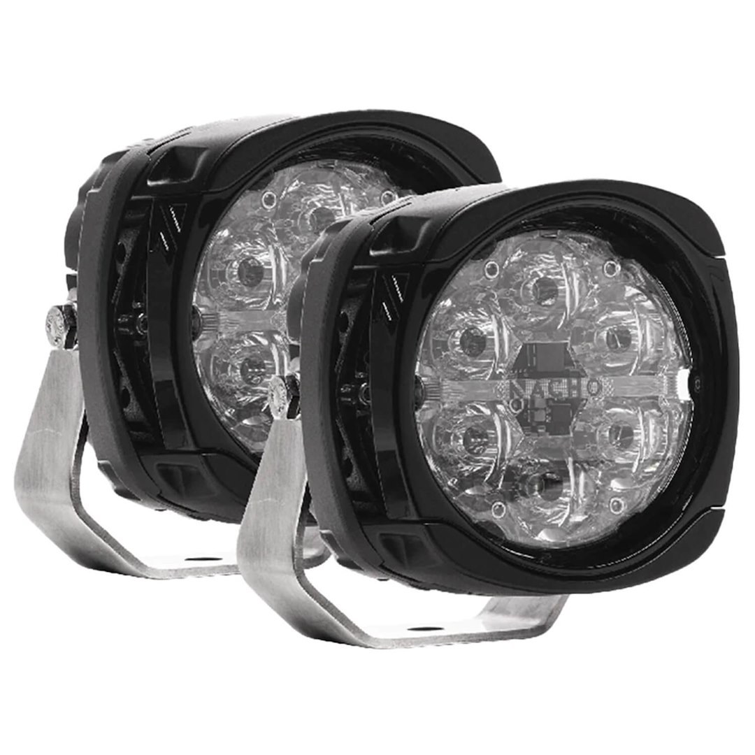 ARB 4×4 Accessories Driving/ Fog Light, Nacho, LED Bulb, 6 LED, 4 Inch Housing, 60 Watt, Spot Beam, 14400 Raw Lumens, Polycarbonate Lens – PM431