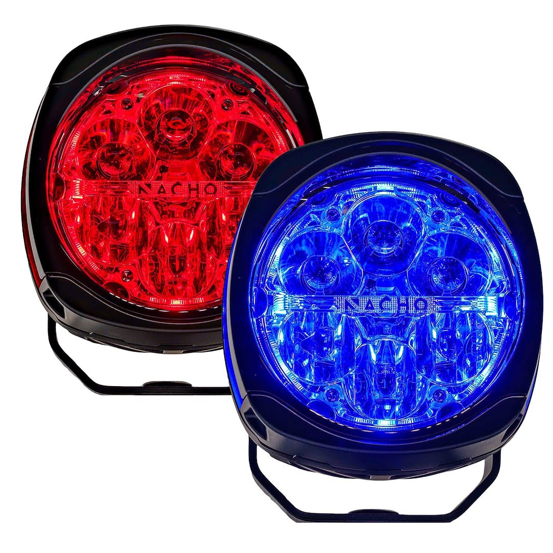 ARB 4×4 Accessories Warning Light, Nacho, LED Bulb, 6 LED, 4 Inch Housing, 80 Watts, Combination Beam/ Red Strobe/ Blue Strobe Functions – PM435RB