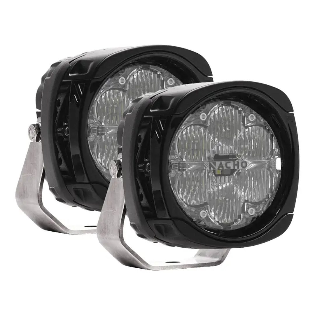 ARB 4×4 Accessories Driving/ Fog Light, Nacho, LED Bulb, 6 LED, 4 Inch Housing, 60 Watts, Flood Beam, 14400 Raw Lumens, Polycarbonate Lens – PM451
