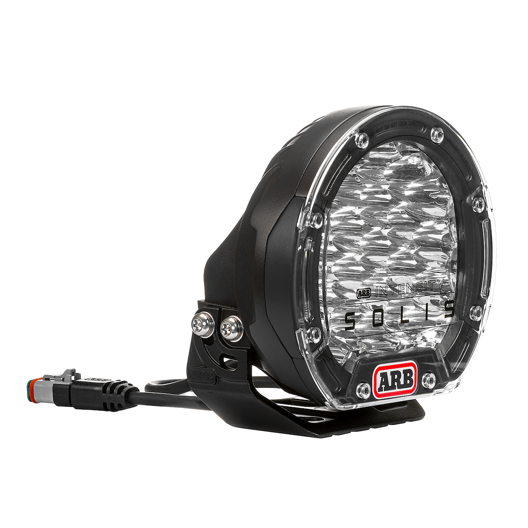 ARB 4×4 Accessories Driving/ Fog Light, LED Bulb, 21 LED Bulbs, 7-1/4 Inch Round, 165 Watt, Spot Beam, Clear Lens, Red/ Black Housing – SJB21S
