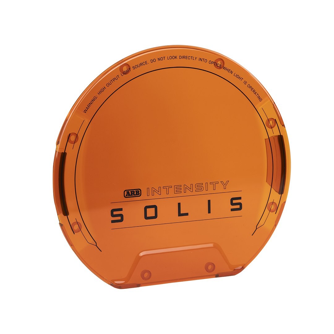 ARB 4×4 Accessories Driving/ Fog Light Cover, Intensity, 8-7/10 Inch Round, Amber, Polycarbonate, With Intensity Solis Logo, Single – SJB36LENA