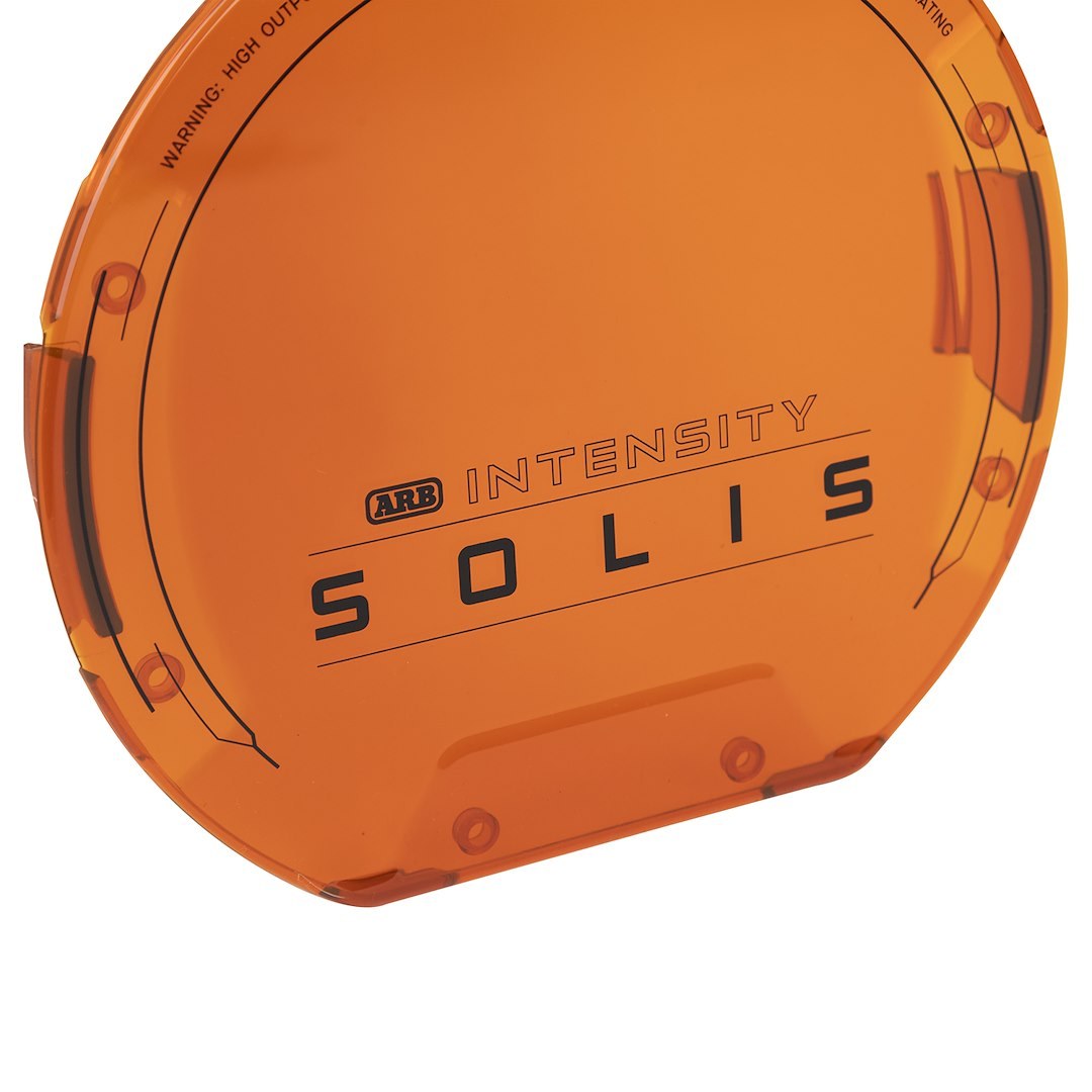 ARB 4×4 Accessories Driving/ Fog Light Cover, Intensity, 8-7/10 Inch Round, Amber, Polycarbonate, With Intensity Solis Logo, Single – SJB36LENA
