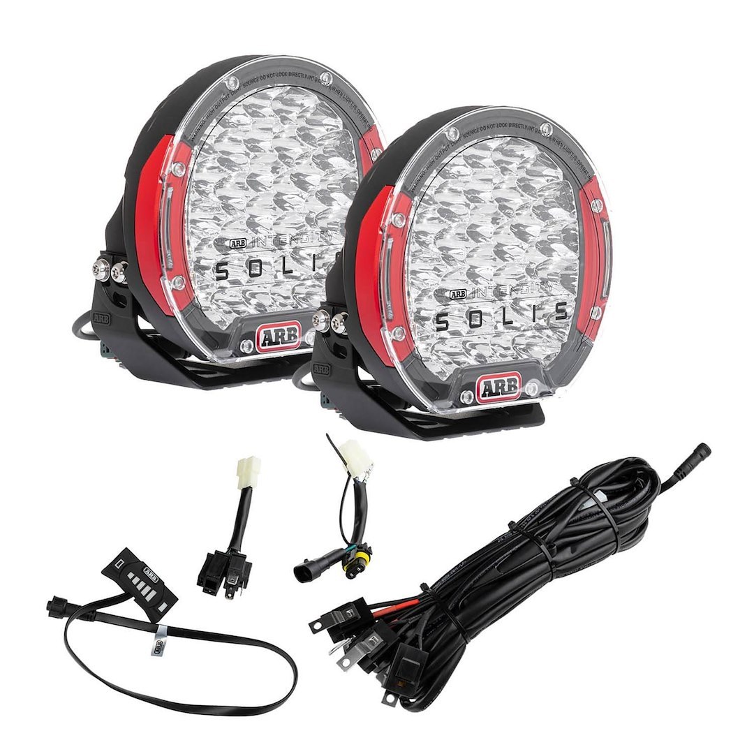 ARB 4×4 Accessories Driving/ Fog Light, Intensity, LED Bulb, 36 LED, 8-7/10 Inch Round, 165 Watt, Spot/ Flood Beam, Clear Lens – SJB36SFKIT