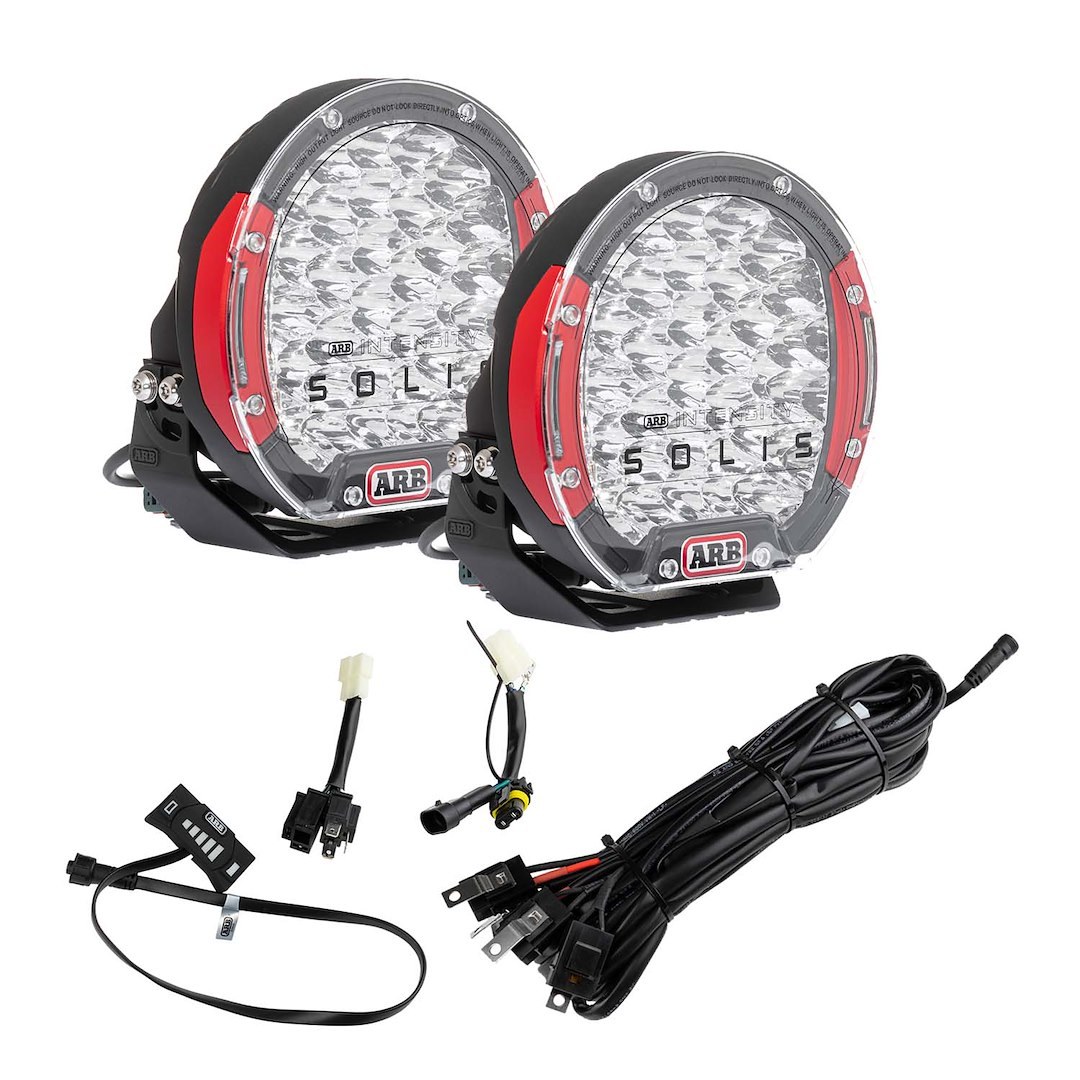 ARB 4×4 Accessories Driving/ Fog Light, Intensity, LED Bulb, 36 LED, 8-7/10 Inch Round, 165 Watt, Spot Beam, Clear Lens, Black Housing – SJB36SKIT