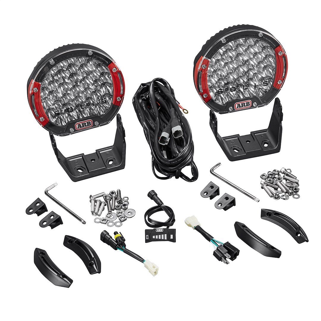 ARB 4×4 Accessories Driving/ Fog Light, Intensity, LED Bulb, 36 LED, 8-7/10 Inch Round, 165 Watt, Spot Beam, Clear Lens, Black Housing – SJB36SKIT