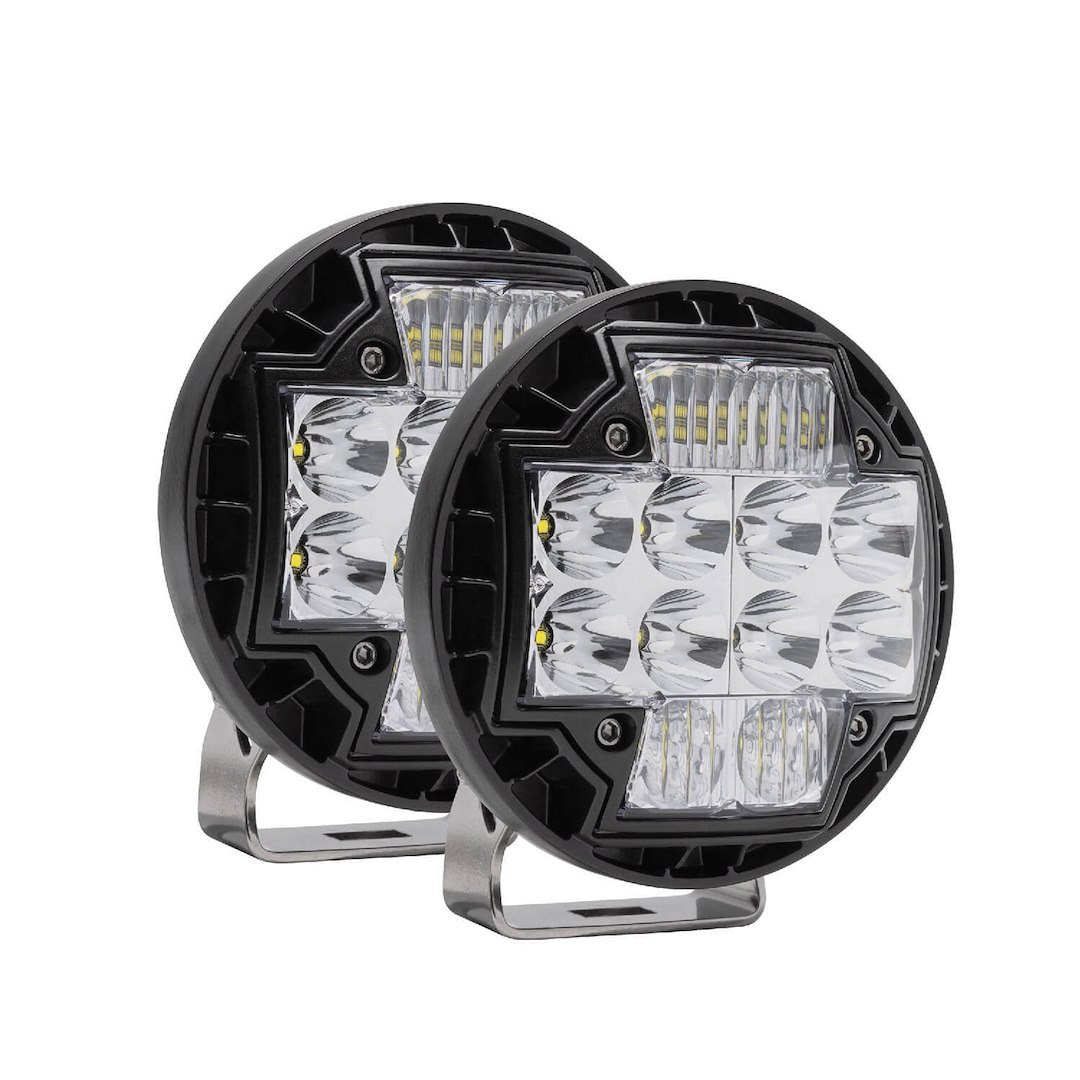 ARB 4×4 Accessories Driving/ Fog Light, Nacho, LED Bulb, White LED, 5.75 Inch Housing, 90 Watt, High/ Low Spot Combo Beam – TM512