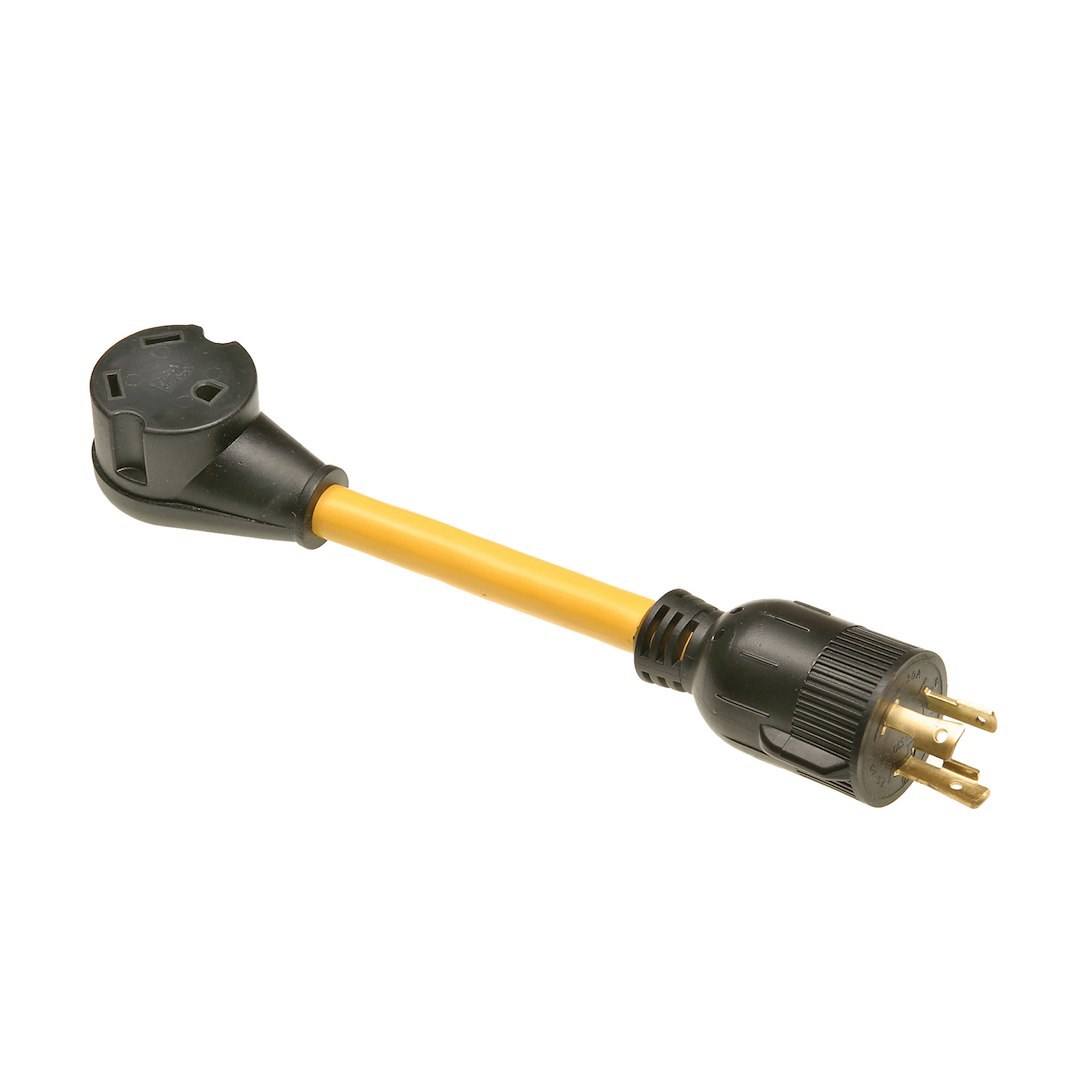 Arcon Power Cord Adapter, Replacement Adapter for Generator Cord, Twist Lock Plug Type, 30 Amp Female to 30 Amp Male, 12 Inch Length – 14977