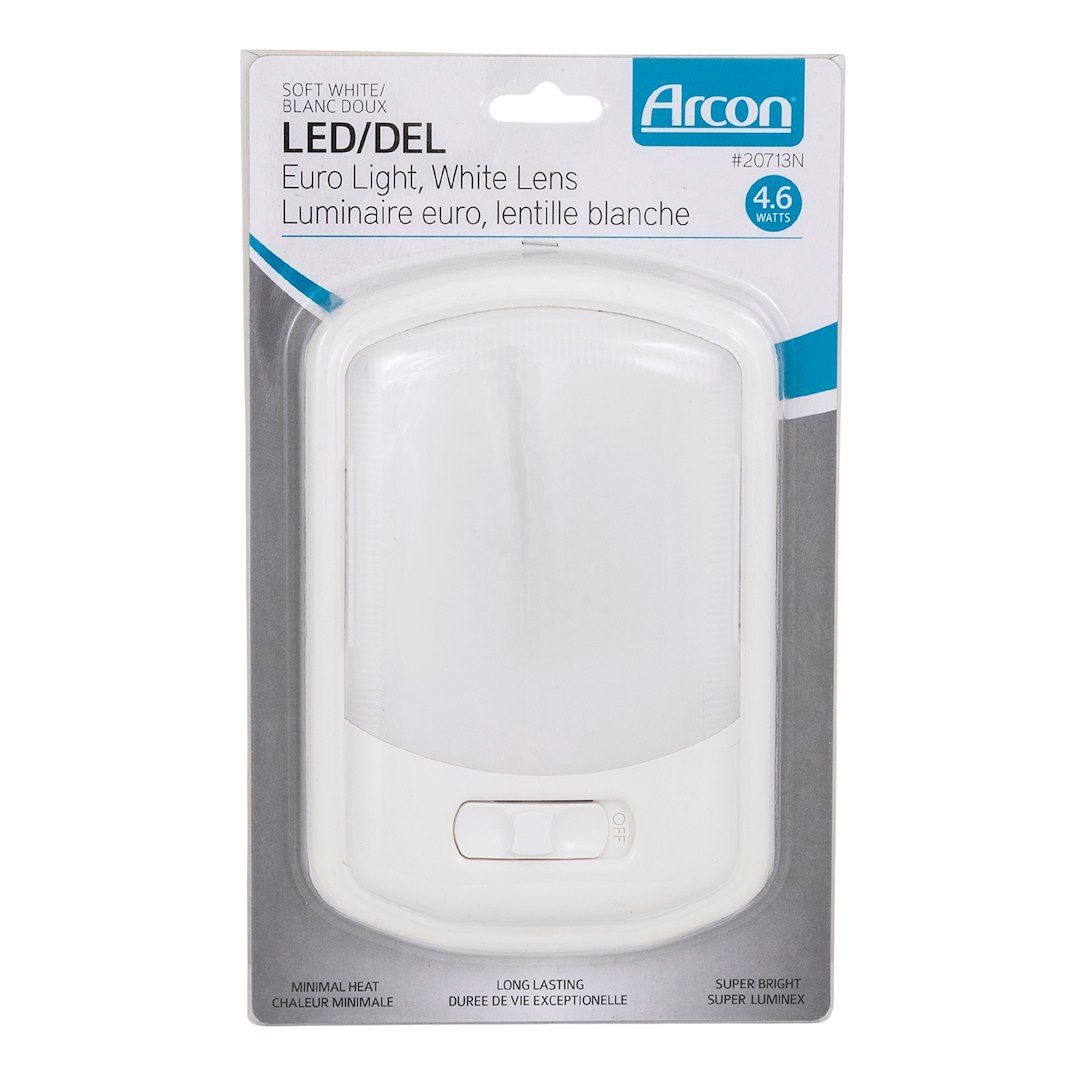 Arcon Interior Light – LED, LED Ceiling Single Light, White Lens, 7-1/4 Inch Length X 4.95 Inch Width, Soft White SMD LED, 12 Volt – 20713N