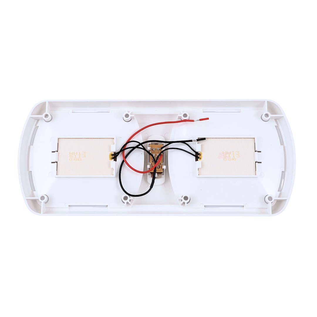 Arcon Interior Light – LED, LED Ceiling Double Light, White Lens, 11.56 Inch Length X 4.95 Inch Width, Soft White SMD LED, 12 Volt – 20714N