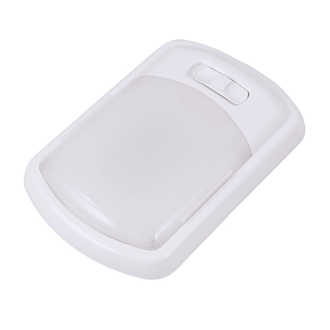 Arcon Interior Light – LED, LED Ceiling Single Light, White Lens, 7-1/4 Inch Length X 4.95 Inch Width, Bright White SMD LED, 12 Volt – 20725N