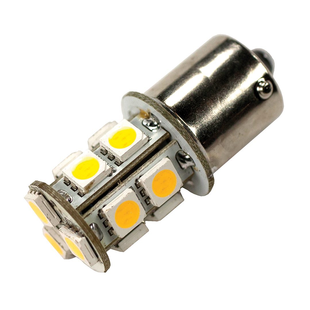 Arcon Trunk Light Bulb – LED, Single Contact 13 LED Bulb, 12 Volt/11.3 Watt, Soft White – 50455