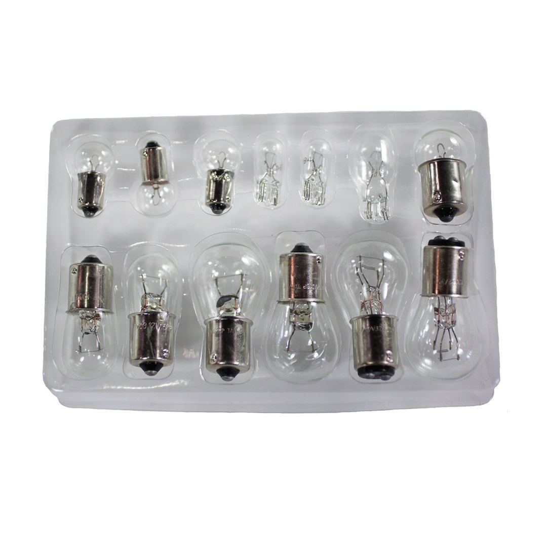 Arcon Multi Purpose Light Bulb, Emergency Bulb Kit, Incandescent Bulbs, Bayonet/ Wedge and Pin Bases, 12 Volt, Clear – 51270