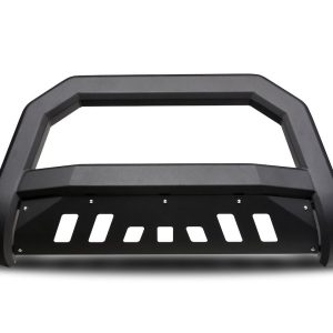 Armordillo Bull Bar, AR Series, Powder Coated, Matte Black, Steel, 3 Inch Tube Diameter, With Light Mounting Tabs, With Skid Plate – 7176256