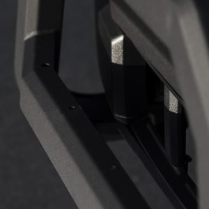 Armordillo Bull Bar, AR Series, Powder Coated, Matte Black, Steel, 3 Inch Tube Diameter, With Light Mounting Tabs, With Skid Plate – 7176256