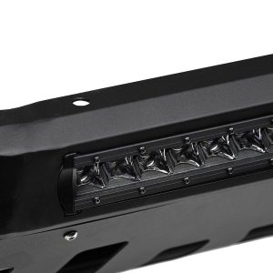 Armordillo Bull Bar, AR Series, Powder Coated, Matte Black, Steel, With LED Light Bar, With Skid Plate, With Wiring Harness and Switch – 7176799