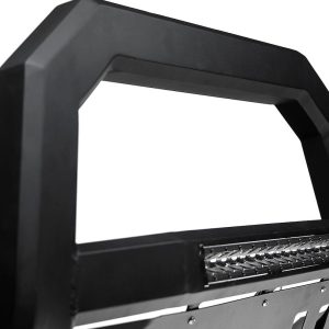 Armordillo Bull Bar, AR Series, Powder Coated, Matte Black, Steel, With LED Light Bar, With Skid Plate, With Wiring Harness and Switch – 7176799