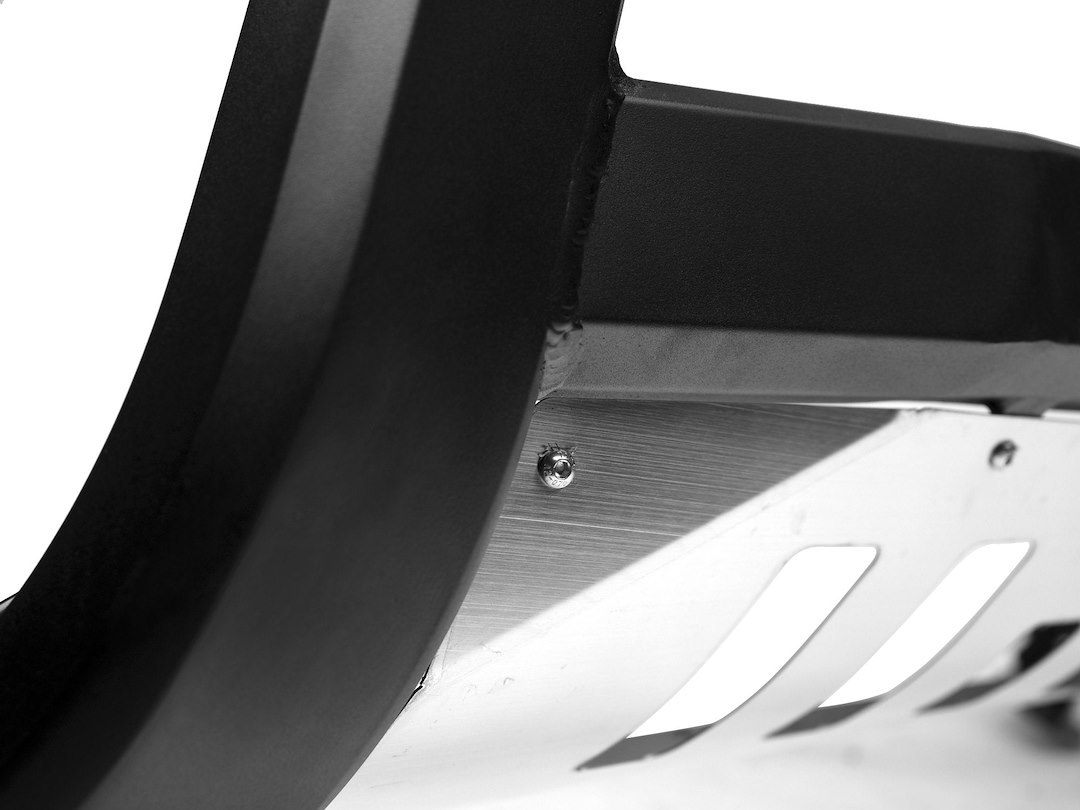 Armordillo Bull Bar, AR Series, Powder Coated, Matte Black, Steel, With LED Light Bar, With Aluminum Skid Plate – 8705209
