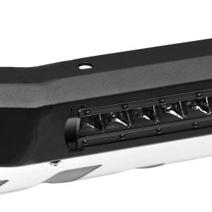 Armordillo Bull Bar, AR Series, Powder Coated, Matte Black, Steel, With LED Light Bar, With Aluminum Skid Plate – 8705209