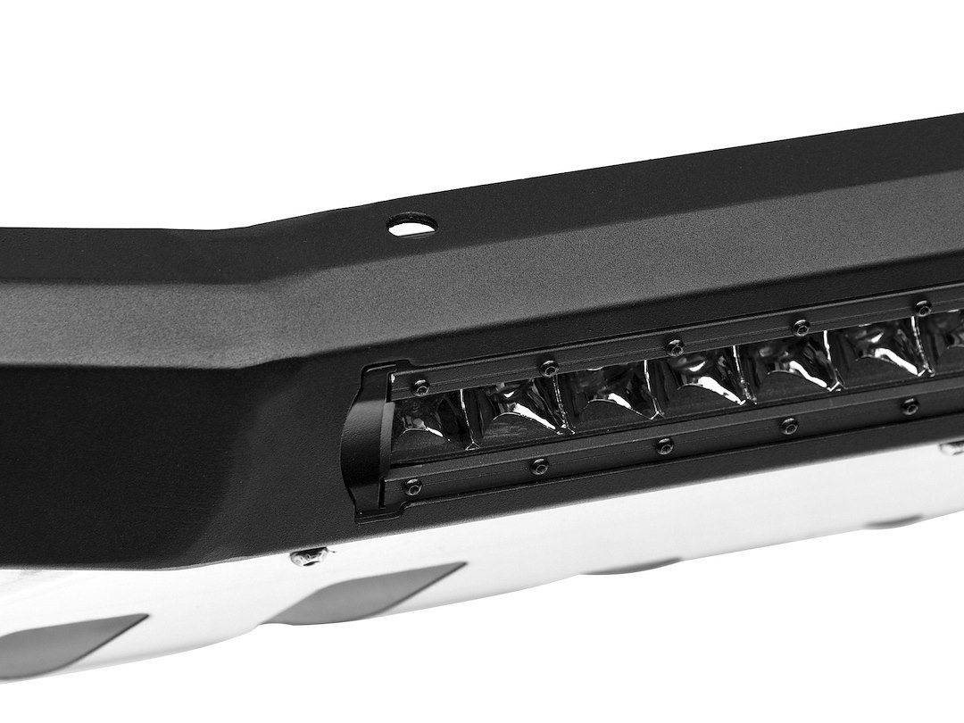 Armordillo Bull Bar, AR Series, Powder Coated, Matte Black, Steel, With LED Light Bar, With Aluminum Skid Plate – 8705209