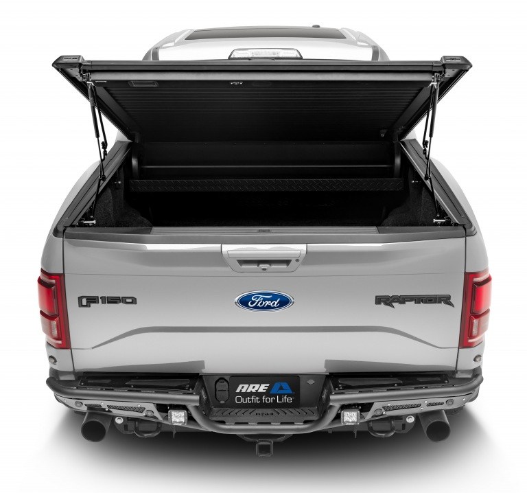 Are Truck Tonneau Cover, Double Cover ™, Tilt Up or Manual Retractable, Lockable, Black, Powder Coat Finish, Aluminum – PA-DC099