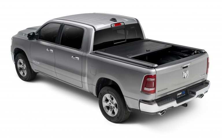 Are Truck Tonneau Cover, Double Cover ™, Tilt Up or Manual Retractable, Lockable, Black, Powder Coat Finish, Aluminum – PA-DC228