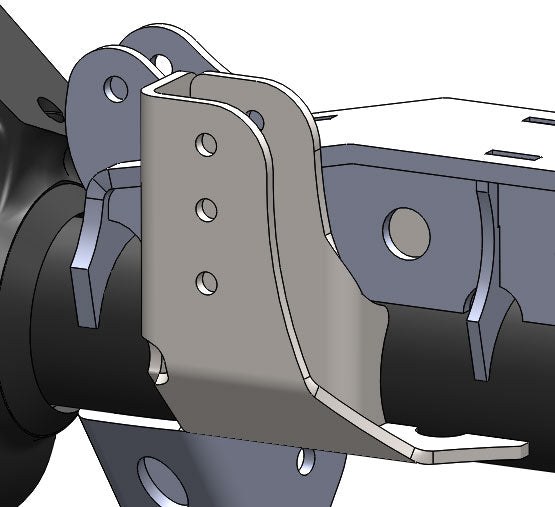 Artec Indust Track Bar Bracket, 3 Inch Lift, Weld-On, Steel, For Use with 3-1/2 Inch Axle Tube Diameter – BR1139