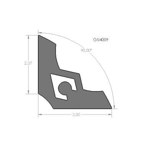 Artec Indust Roll Cage Gusset, 3 Inch Length X 2.37 Inch Width, Steel, Fits 90-Degree Section of Cage/ Chassis or Other Projects, Single – GU4009
