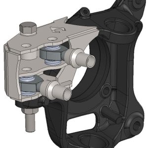 Artec Indust Steering Arm, High Steer, Use to Fix the Swap Steering Issue, Steel, Weld on, Set of 2, With Knuckle Bolts/ Tapered Spacers – HS6150