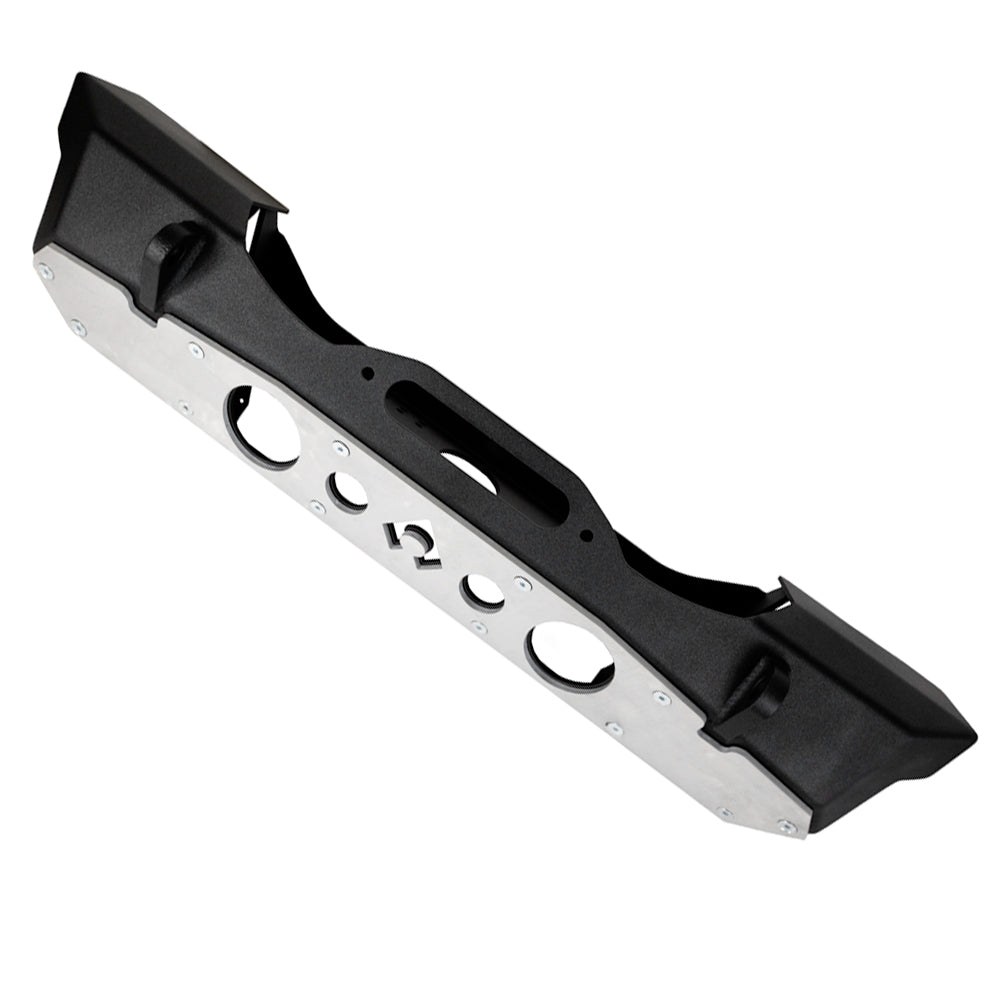 Artec Indust Bumper, Nighthawk, One Piece Design, Without Grille Guard, With Integrated Winch Plate, With D-Rings – JJ8015