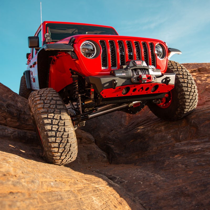Artec Indust Bumper, Nighthawk, One Piece Design, Without Grille Guard, With Integrated Winch Plate, With D-Rings – JJ8015