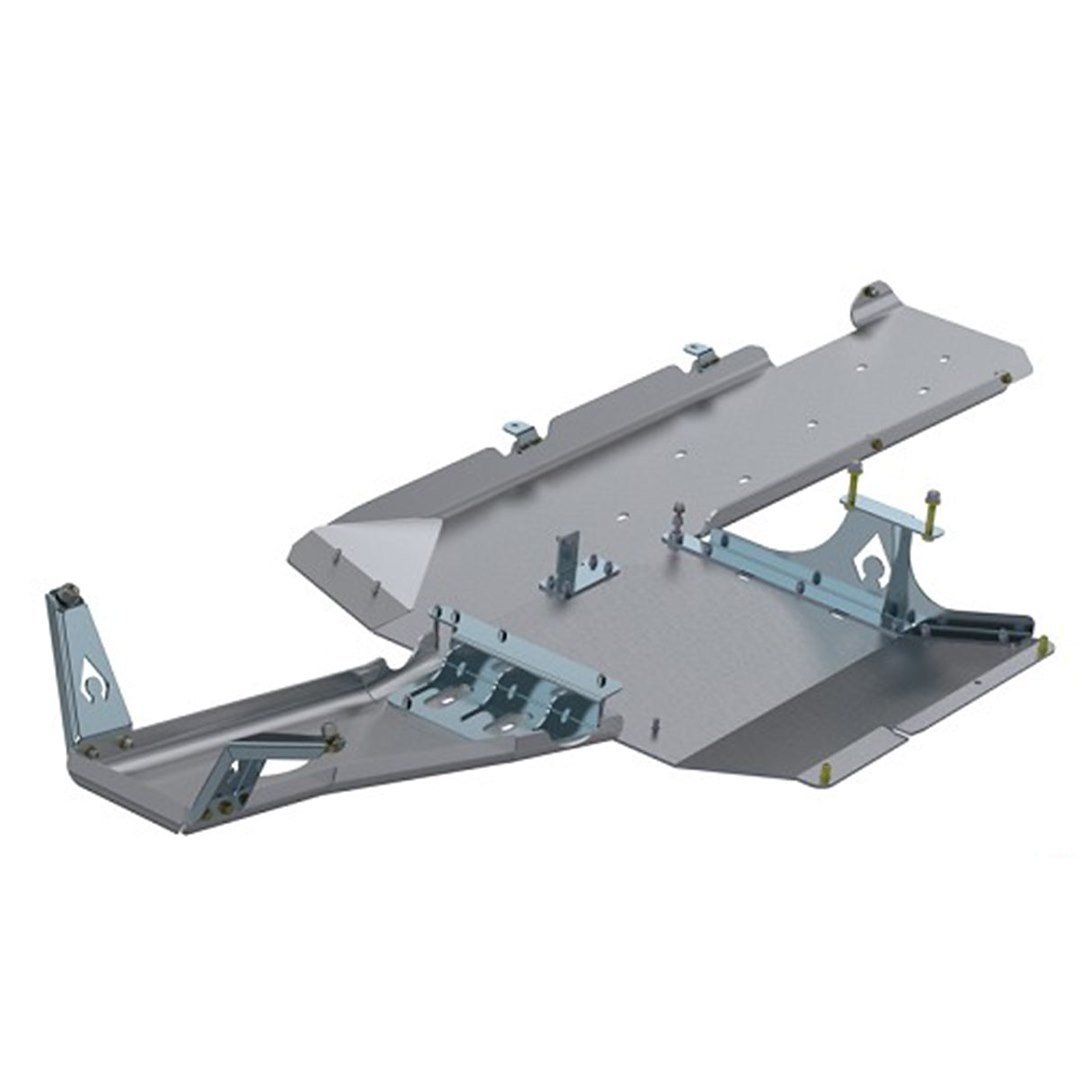 Artec Indust Skid Plate, Belly Pan, Bare, Silver, Aluminum, With Zinc Plated Steel Brackets – JK1010