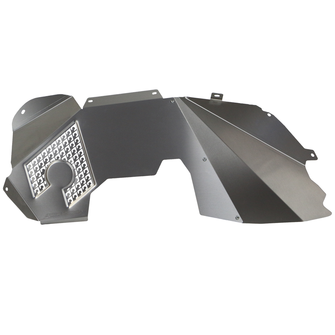 Artec Indust Inner Fender, Aluminum, Silver, With Artec Logo, Vented, Set of 2 – JK2106