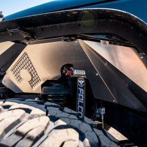 Artec Indust Inner Fender, Aluminum, Silver, With Artec Logo, Vented, Set of 2 – JK2106