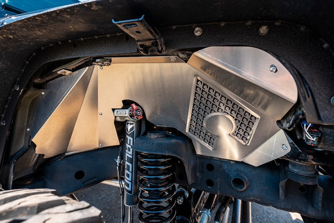 Artec Indust Inner Fender, Aluminum, Silver, With Artec Logo, Vented, Set of 2 – JK2106