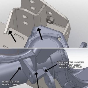 Artec Indust Track Bar Bracket, 3 Inch Lift, Weld-On, Steel, Use to Replace Track Bar Bracket with Crossover Steering on the 30 and 44 Axles – JK4406