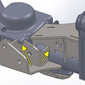 Artec Indust Track Bar Bracket, 3 Inch Lift and 4 Inch Lift for Drag Link Flips, Weld-On, Steel – JK4407