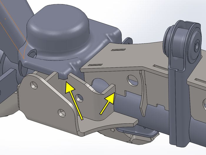 Artec Indust Track Bar Bracket, 3 Inch Lift and 4 Inch Lift for Drag Link Flips, Weld-On, Steel – JK4407