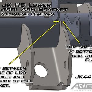 Artec Indust Control Arm Mount, Weld on, Steel, Set of 2 – JK4412
