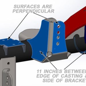 Artec Indust Track Bar Bracket, 3 Inch Lift, Weld-On, Steel, 3-1/2 Inch Axle Tube Diameter – JK4426